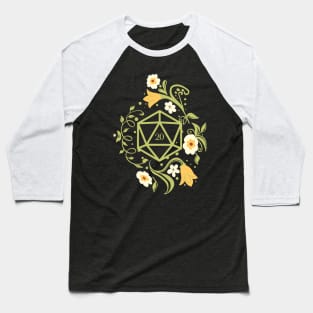 D20 Polyhedral Dice Plant, Flowers, Succulents TRPG Tabletop RPG Gaming Addict Baseball T-Shirt